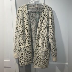 Cheetah Cardigan Sweater